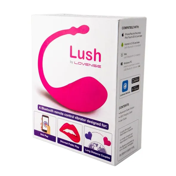 Lovense - Lush App-Controlled Bullet Egg Vibrator (Pink)
