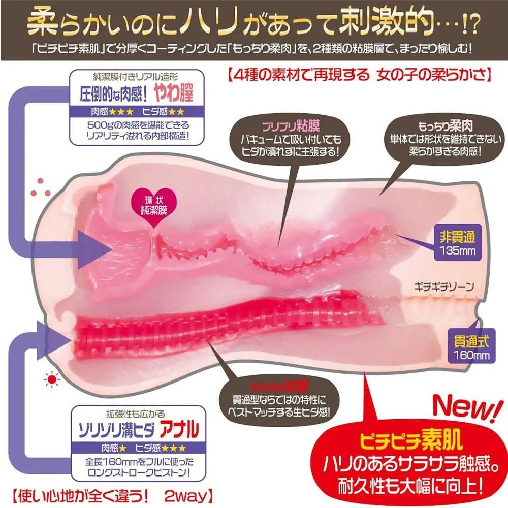 Magic Eyes - Quattro Natural Girl Onahole Masturbator (Beige)