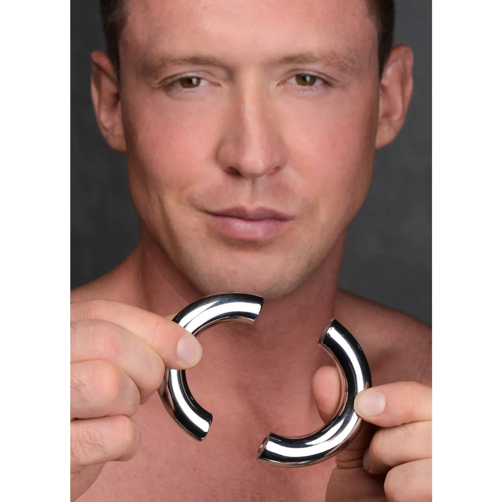 Mega Magnetize Stainless Steel Magnetic Cock Ring