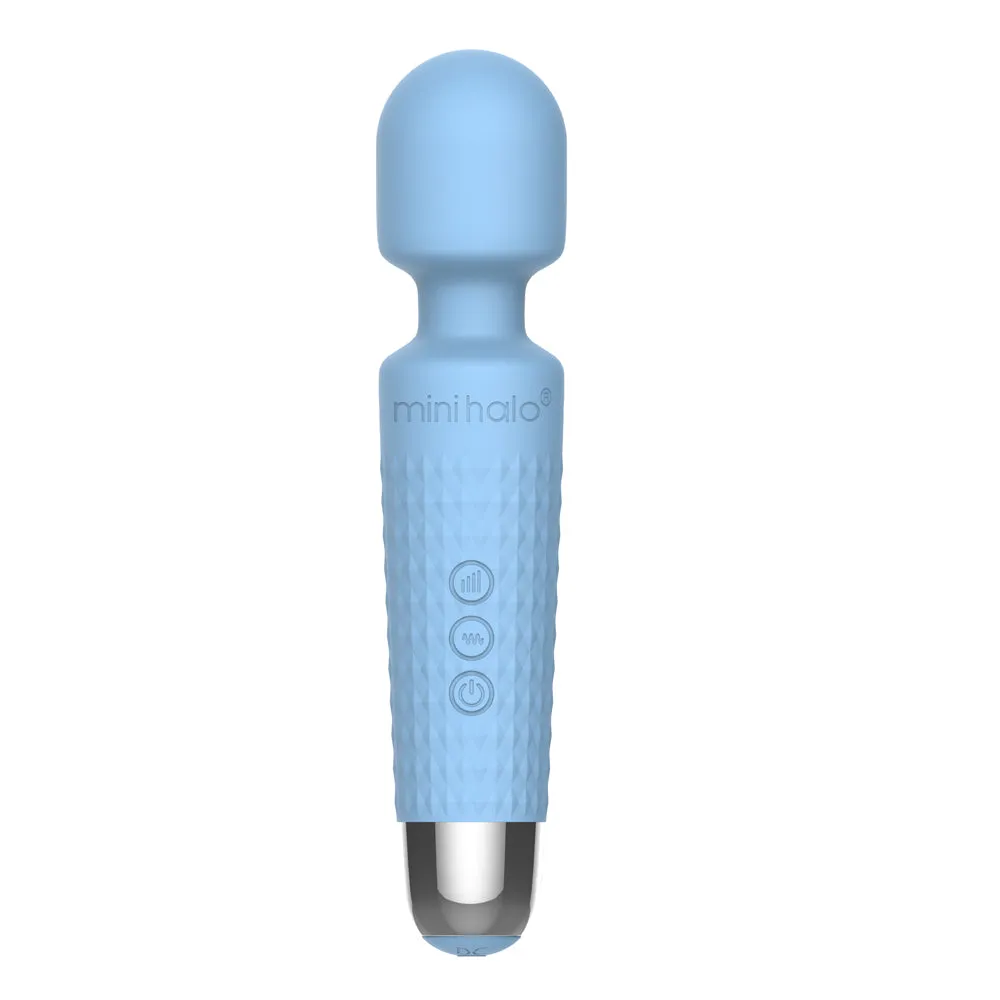 Mini Halo Wireless Wand 20x Silicone Powder Blue
