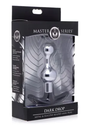 Ms Dark Drop Metal and Silicone Anal Plug
