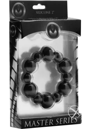 Ms Shadow Silicone Beaded Cock Ring