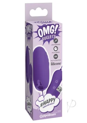 Omg Bullets Happy Vibrating Bullet Purp