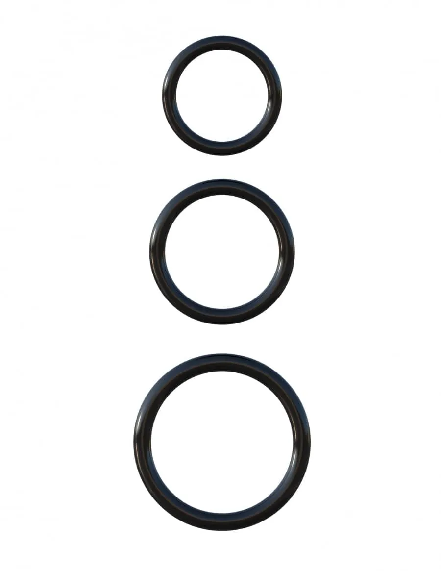 Pipedream Products Fantasy C-Ringz 3-Ring Stamina Set Black