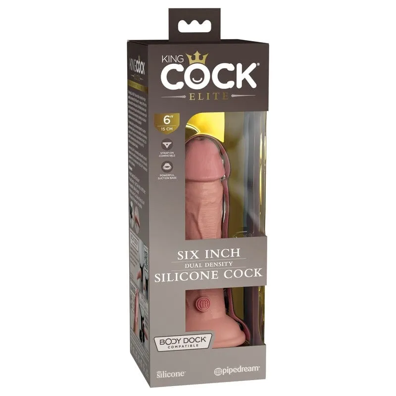 Pipedream Products King Cock Elite 6 Silicone Cock Light