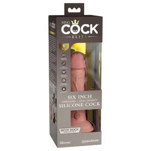 Pipedream Products King Cock Elite 6 Vibrating Silicone Cock Light