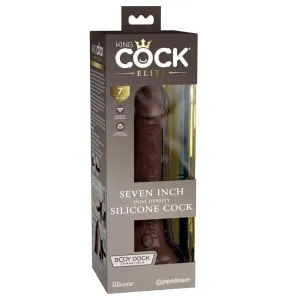 Pipedream Products King Cock Elite 7 Silicone Cock Brown