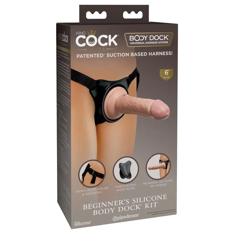 Pipedream Products King Cock Elite Beginner's Silicone Body Dock Kit
