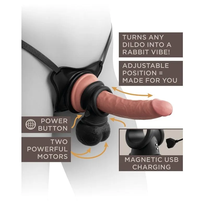 Pipedream Products King Cock Elite Ultimate Vibrating Silicone Body Dock Kit
