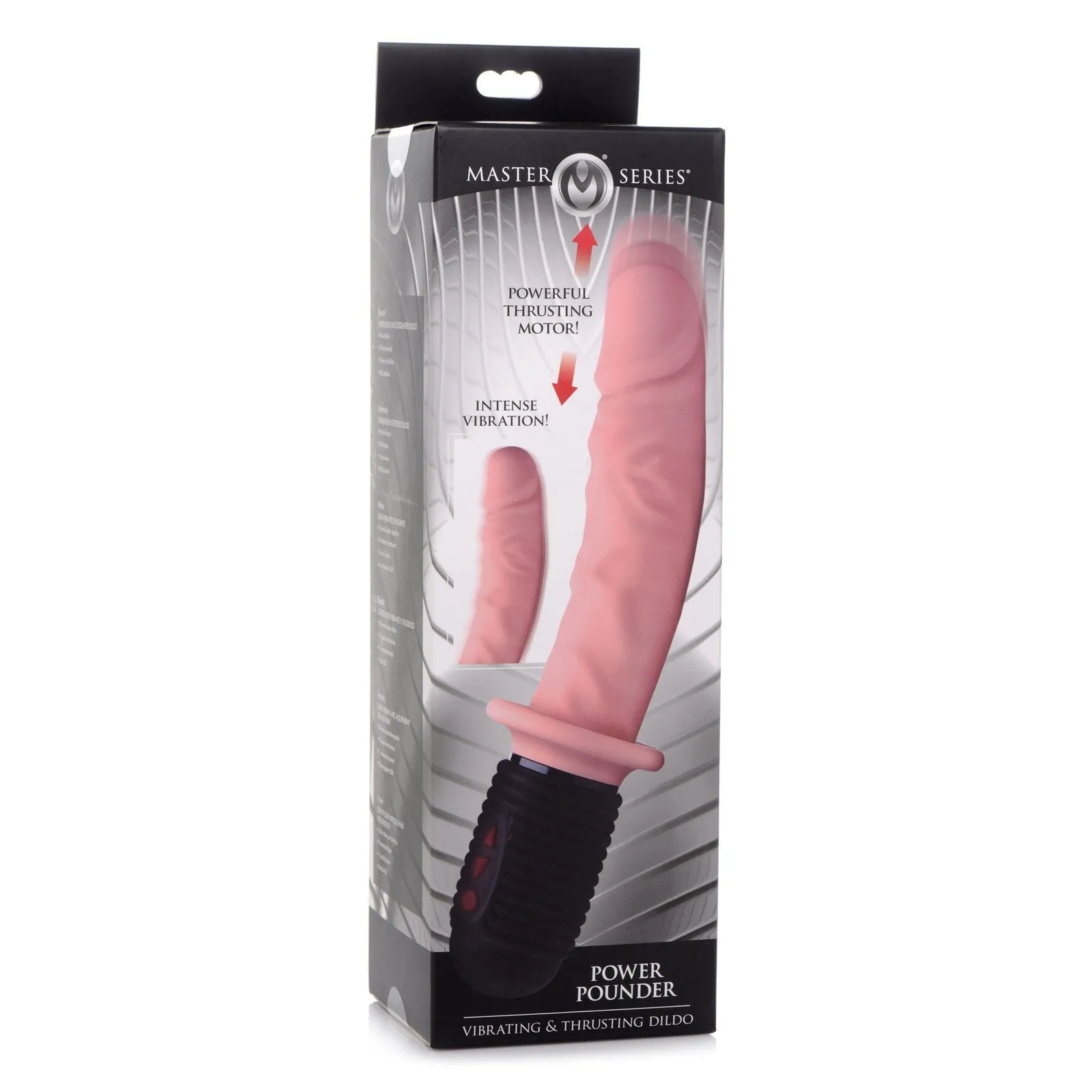 Power Pounder Vibrating And Thrusting Silicone Dildo - Light