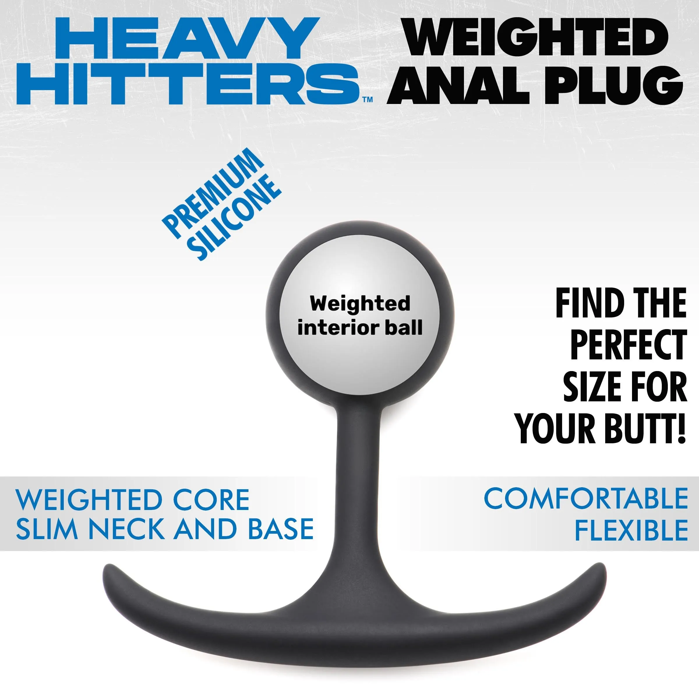 Premium Weighted Anal Plug - Small