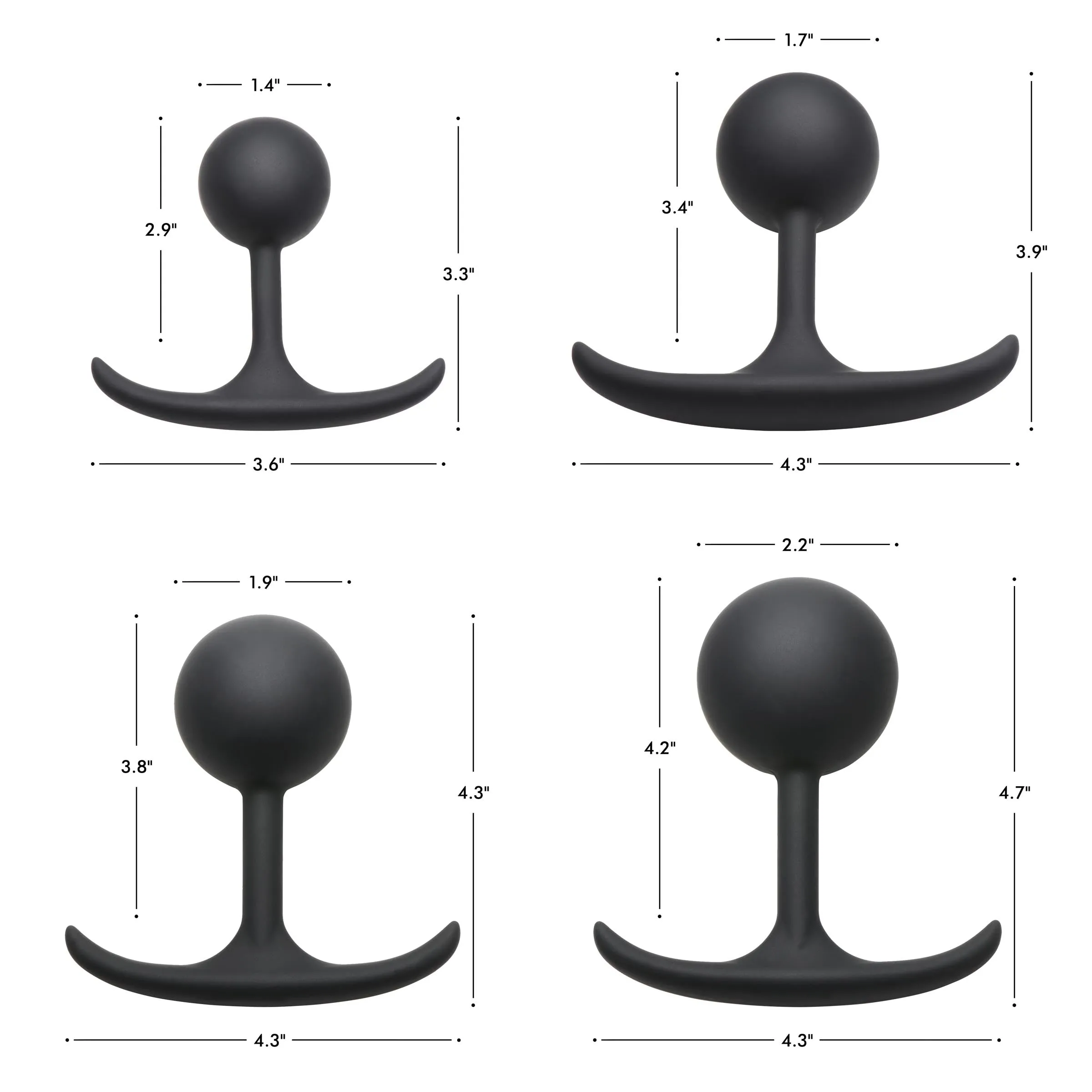 Premium Weighted Anal Plug - Small