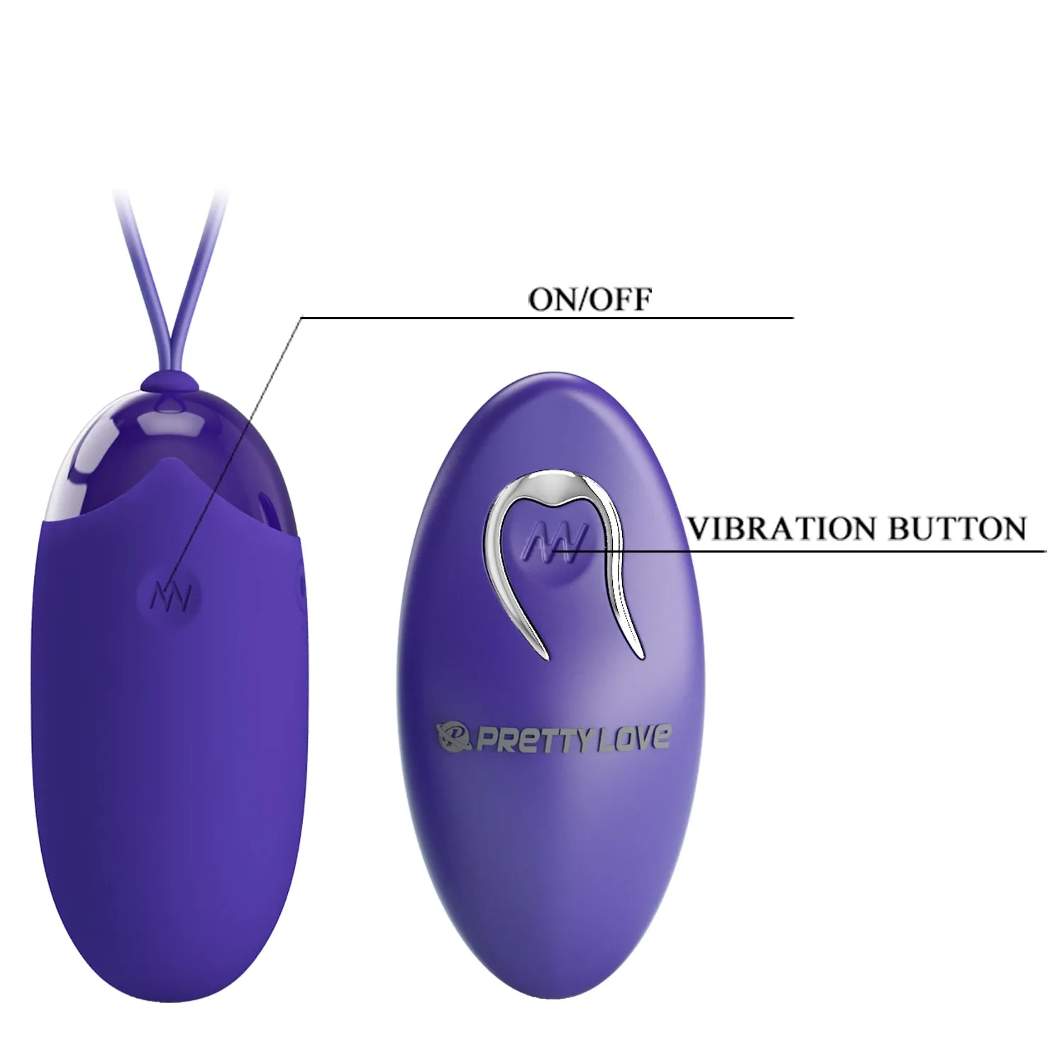 Pretty Love Berger Youth Vibrating Egg Remote Control Vibrator Kegel Sex Toy