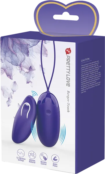 Pretty Love Berger Youth Vibrating Egg Remote Control Vibrator Kegel Sex Toy