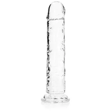 Realrock Crystal Clear Straight Dildo 8 by Shots