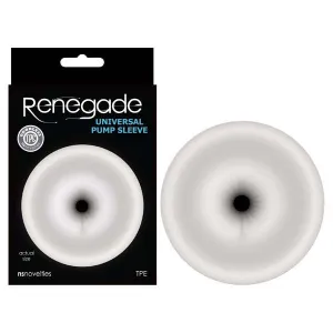 Renegade Universal Pump Sleeve Clear Ass-Shaped Penis Pump Sleeve