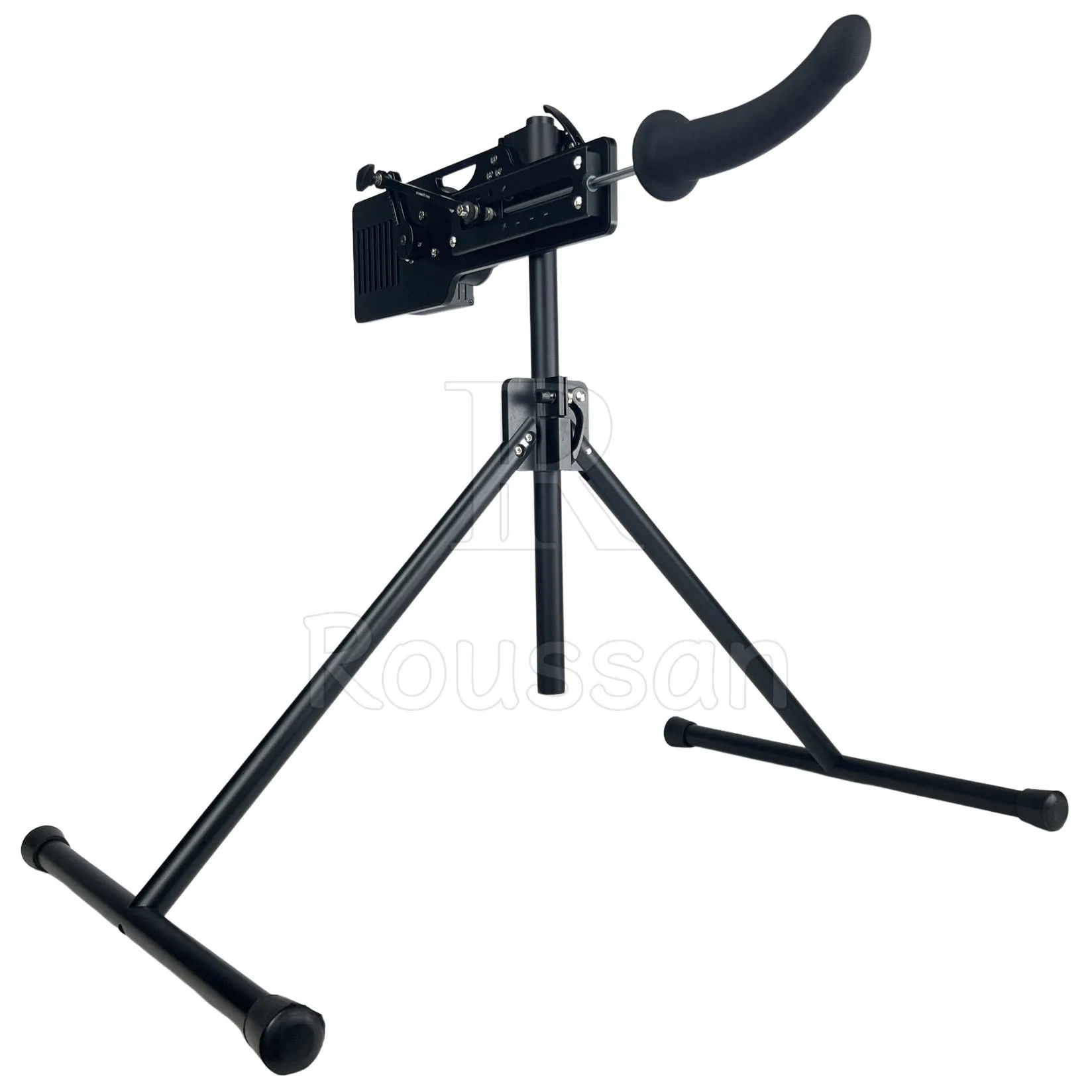 Roussan Sex Machine Black Evil. 120-Watt Motor. Quiet & Full-Angle Thrusting Fuck Machine