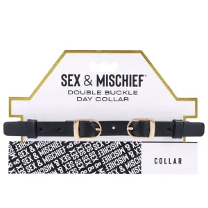 S&M Double Buckle Day Collar by Sportsheets