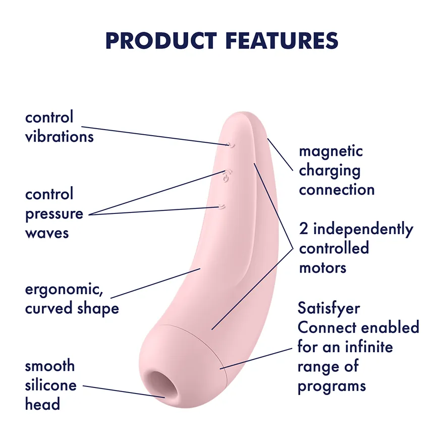 Satisfyer - Curvy 2  App-Controlled Clitoral Air Stimulator Vibrator
