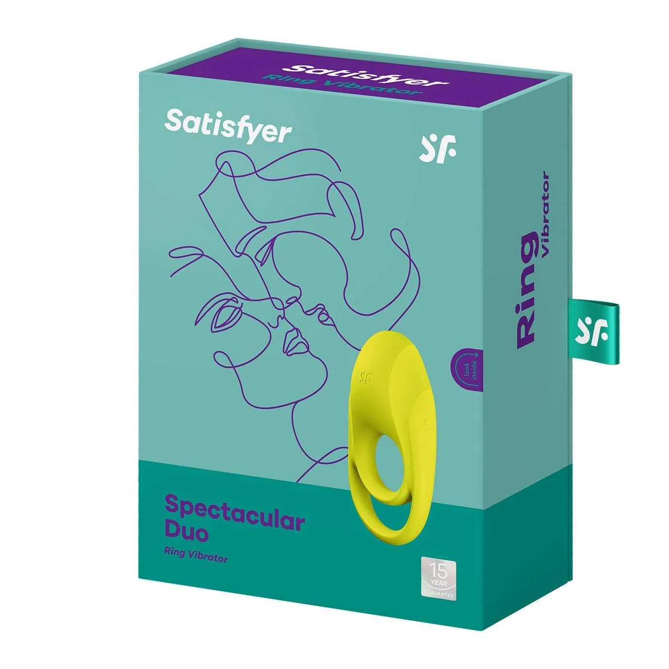Satisfyer - Spectacular Duo Silicone Vibrating Cock Ring (Chartreuse)