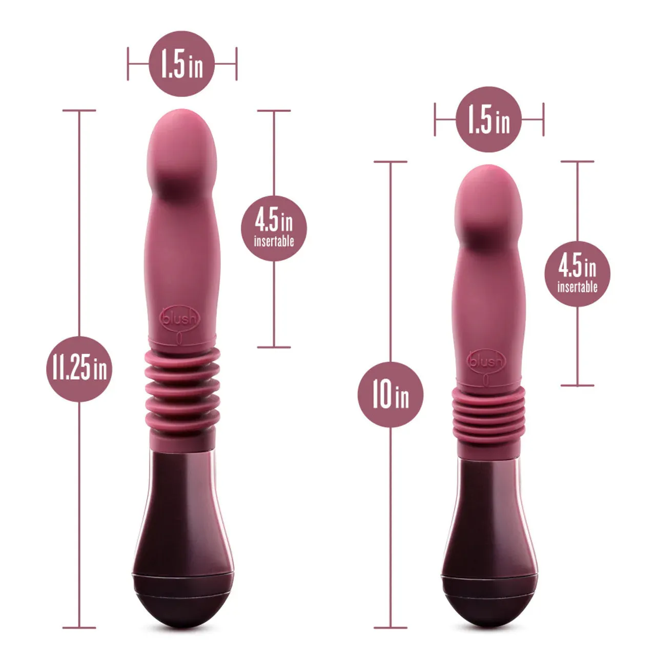 Temptasia Trixie Thrusting Vibrator 10 by Blush Novelties