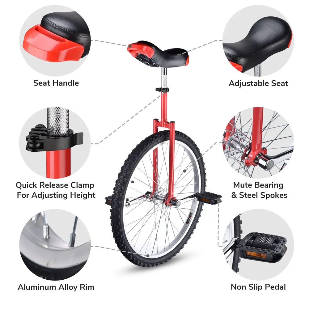TheLAShop 24 inch Wheel Unicycle Multiple Color