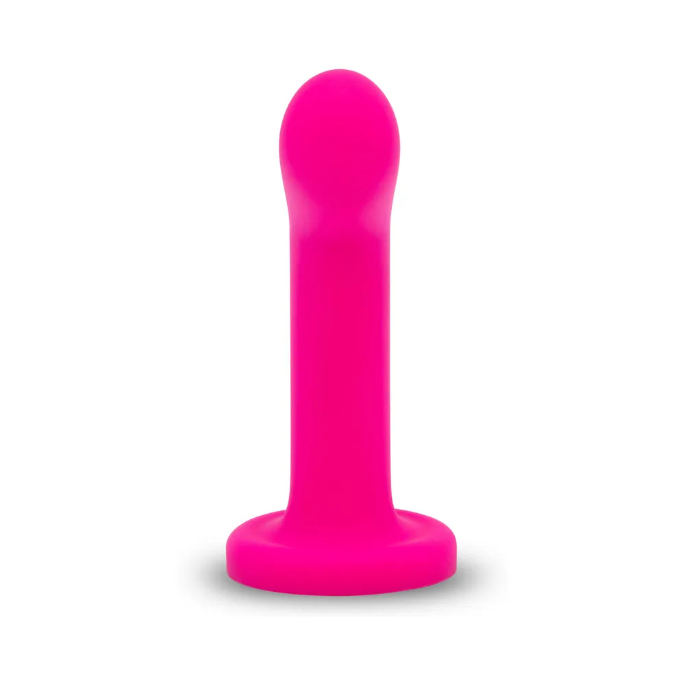 Together Pop 6 in. Silicone Dildo & Harness Set Pink
