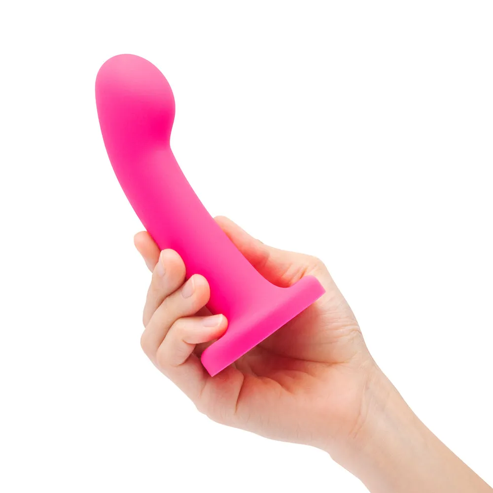 Together Pop 6 in. Silicone Dildo & Harness Set Pink