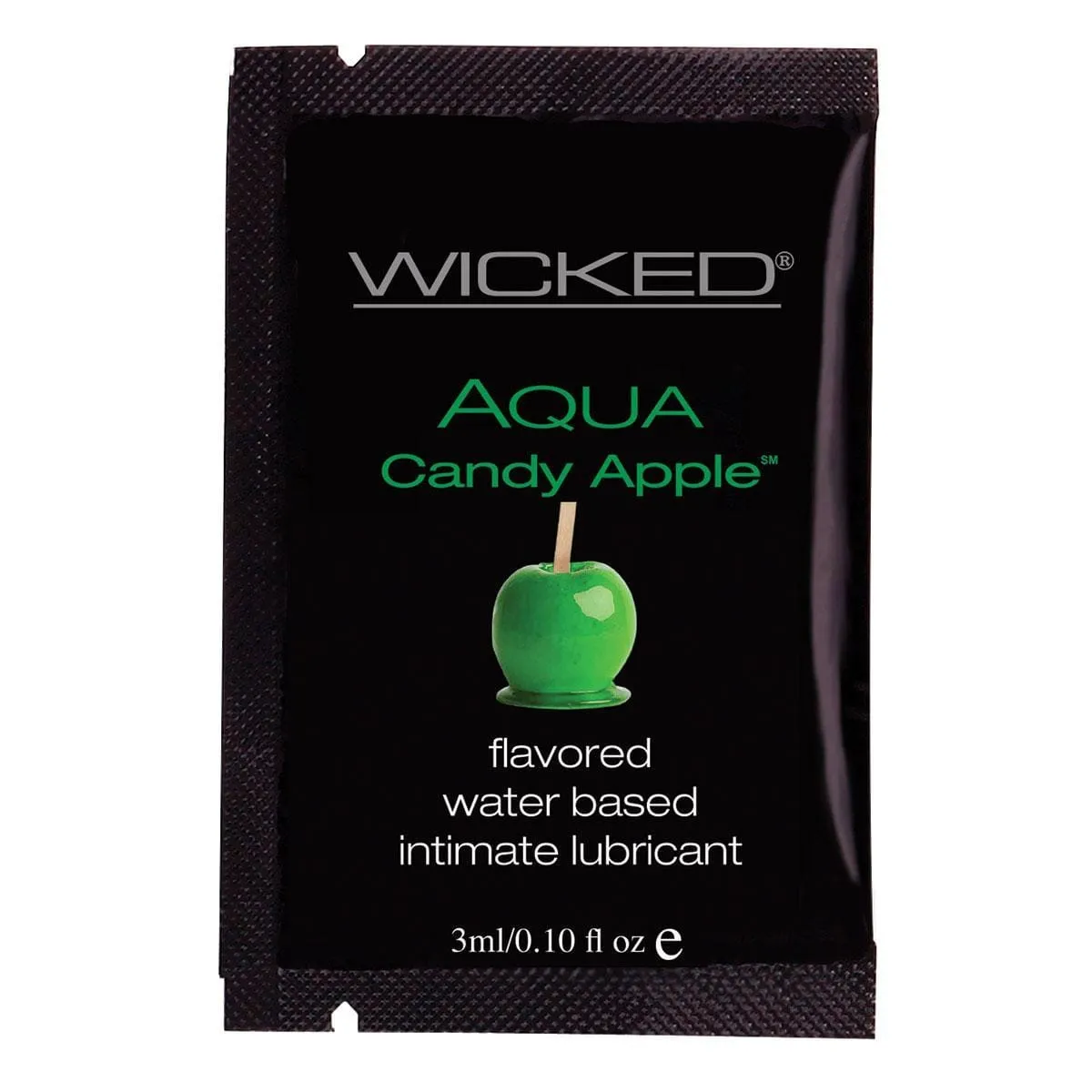 Wicked - Aqua Candy Apple Flavored Water Based Lubricant Sachet 3ml