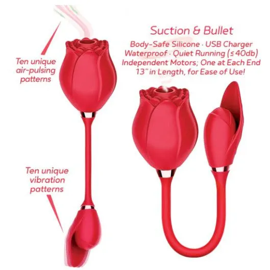 Wild Rose Suction & Vibrating Bullet by Icon