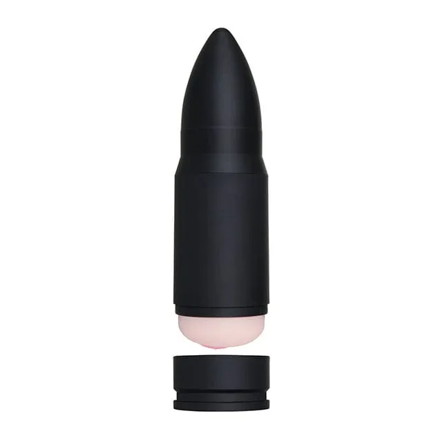 Zero Tolerance - Shell Shock Rechargeable Vibrating Stroker Masturbator (Black)