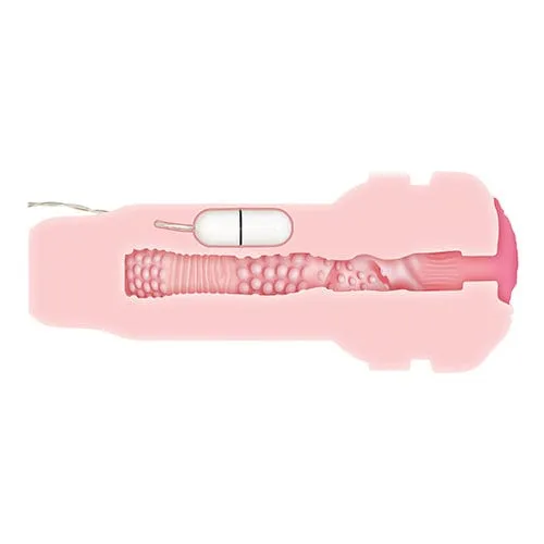 Zero Tolerance - Shell Shock Rechargeable Vibrating Stroker Masturbator (Black)