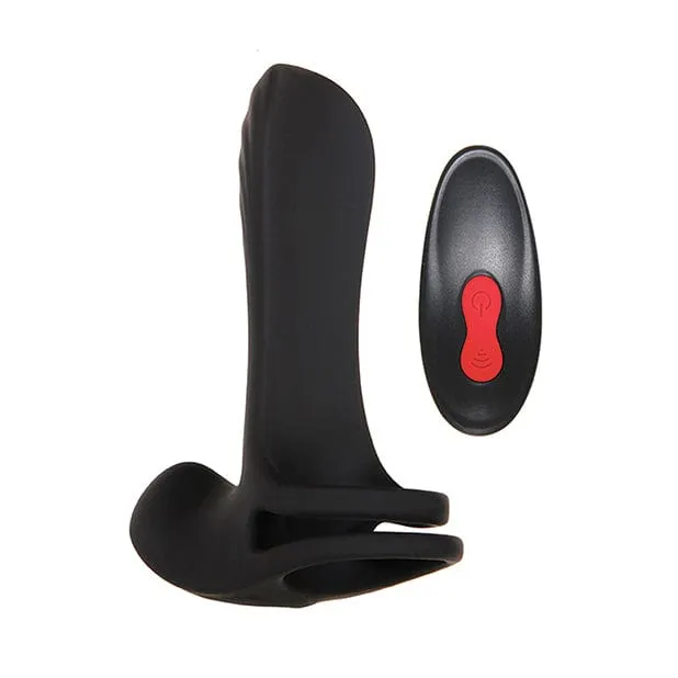 Zero Tolerance - Vibrating Girth Enhancer Silicone Remote Control Penis Extender (Black)