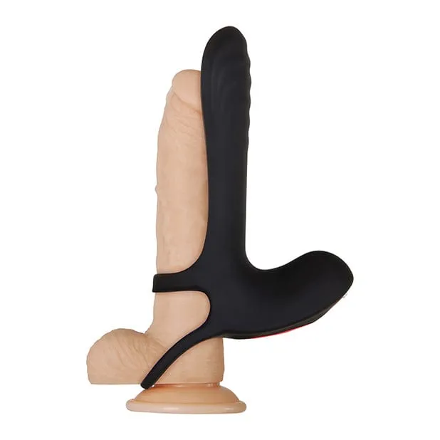 Zero Tolerance - Vibrating Girth Enhancer Silicone Remote Control Penis Extender (Black)